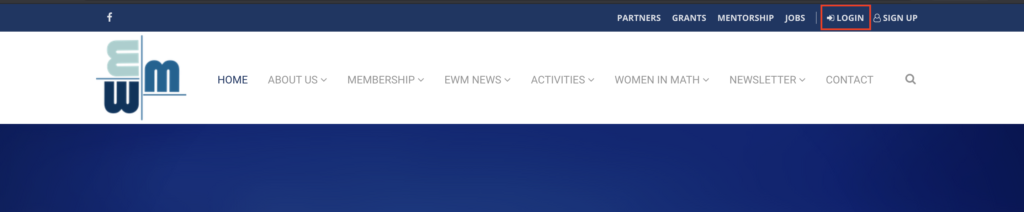 EWM member area - Login